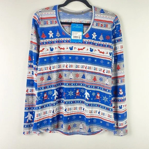 Brooks Tops Brooks Running Holiday Shirt Womens Medium